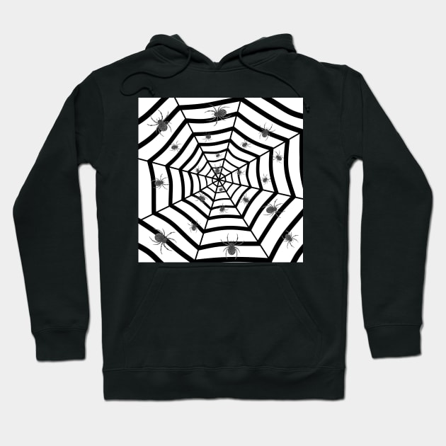 HAPPY Halloween  Creepy Spiders Hoodie by SartorisArt1